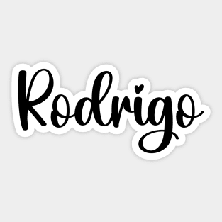 Rodrigo, Typography Name Sticker